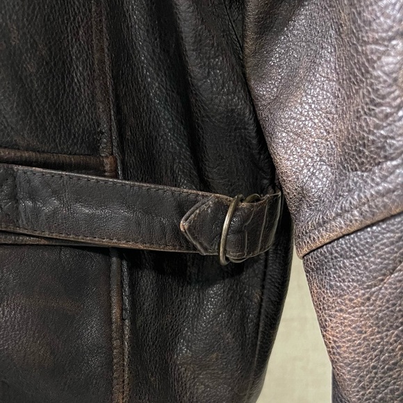 Eddie Bauer leather bomber jacket - Picture 4 of 6